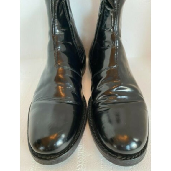 Daryl K Black Patent Leather Chelsea Boots SZ 6 - Picture 4 of 10